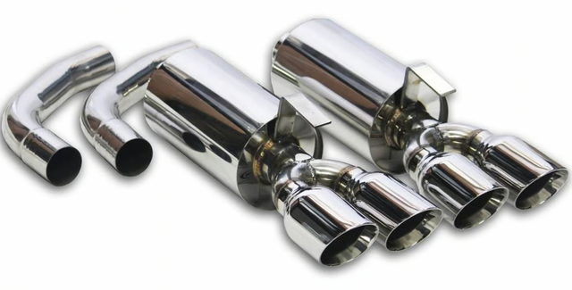 FlowTech #11543FLT (92-96) Corvette C4 2.5" 304SS Axle-Back Exhaust with 4" OD Tips
