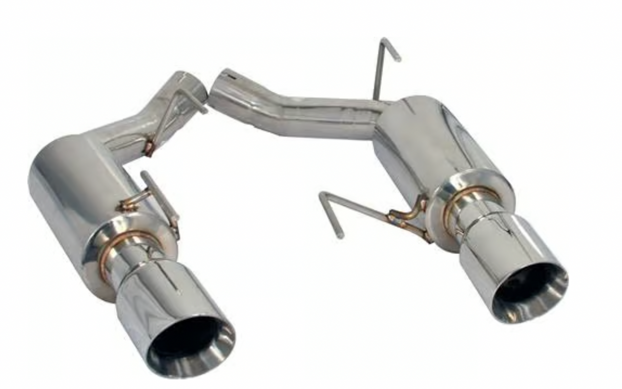 FlowTech #12136FLT (05-10) Mustang GT/GT500 2.5" 304SS Axle-Back Exhaust with 4" OD Tips