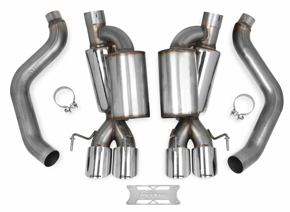 Hooker 70401312-RHKR Corvette C6 LS2/LS3 AxleBack Exhaust

