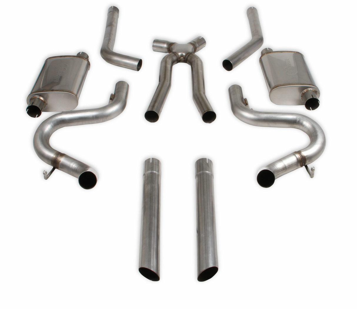 Hooker (78-87) GM G-Body LS Swap 2.5" 304SS Cat-Back Exhaust with Mufflers