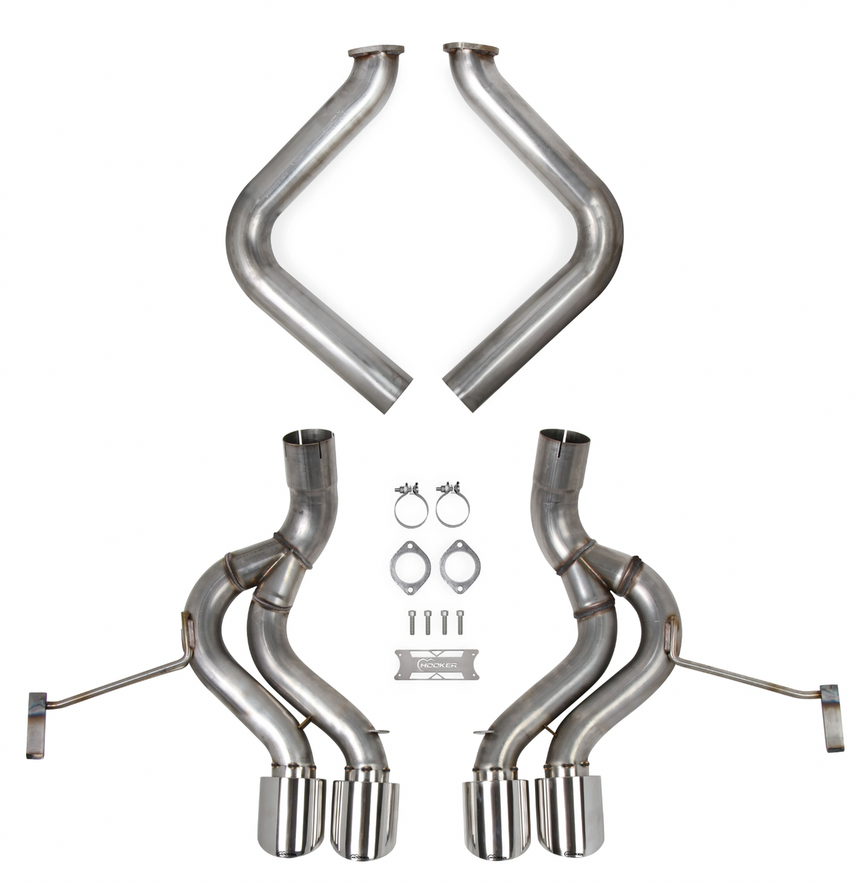 Hooker 70401344-RHKR 97-04 Corvette C5 Axle-Back Exhaust without Muffl…

