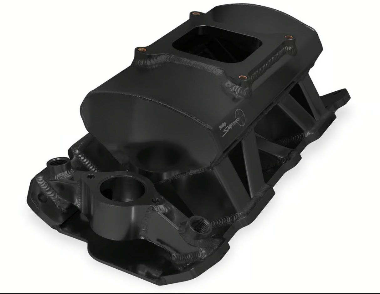 Holley® #825012 Small Block Chevy Sniper Sheet Metal Fabricated Intake Manifold