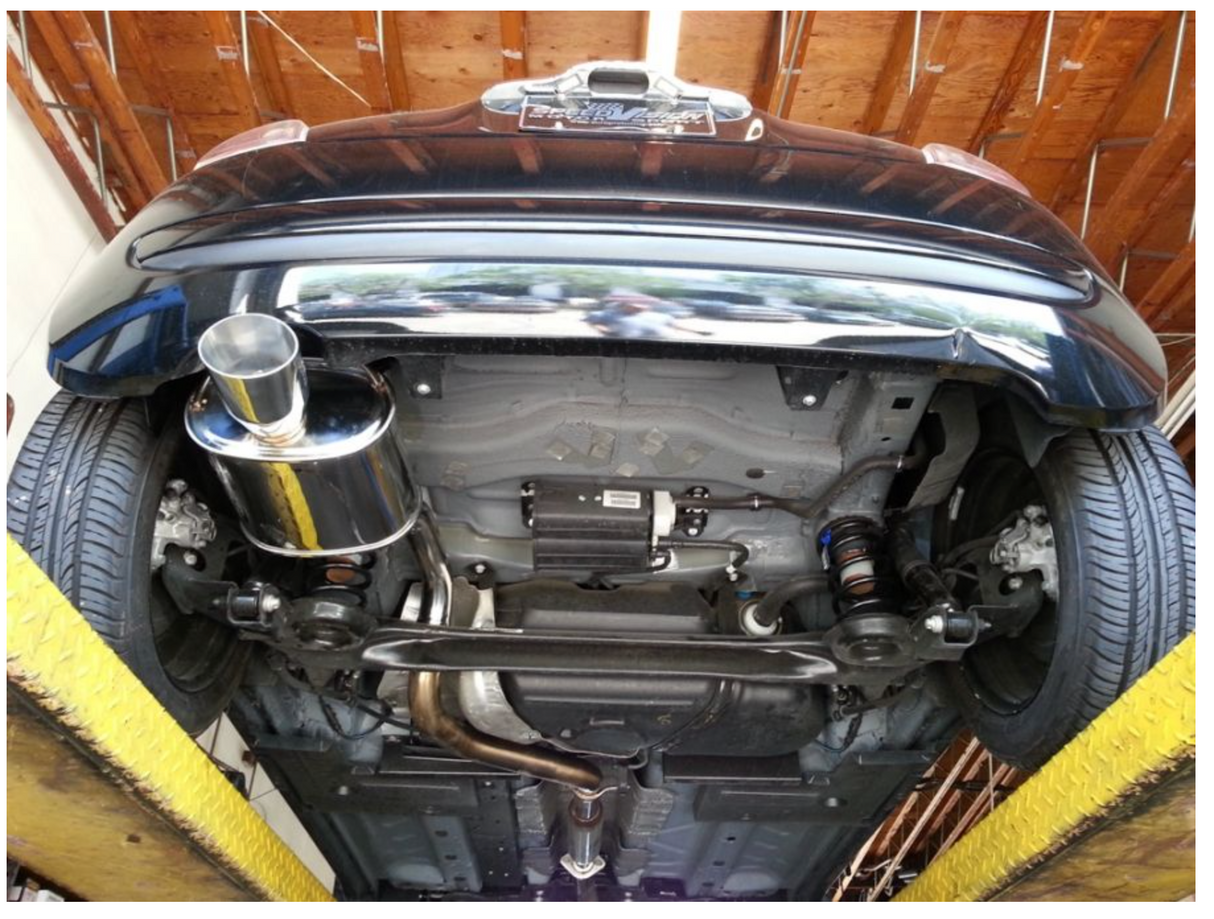 Megan Racing® (12+) FIAT 500 OE-RS 304SS 2.5" Cat-Back Exhaust with 4" OD  Burnt Tip