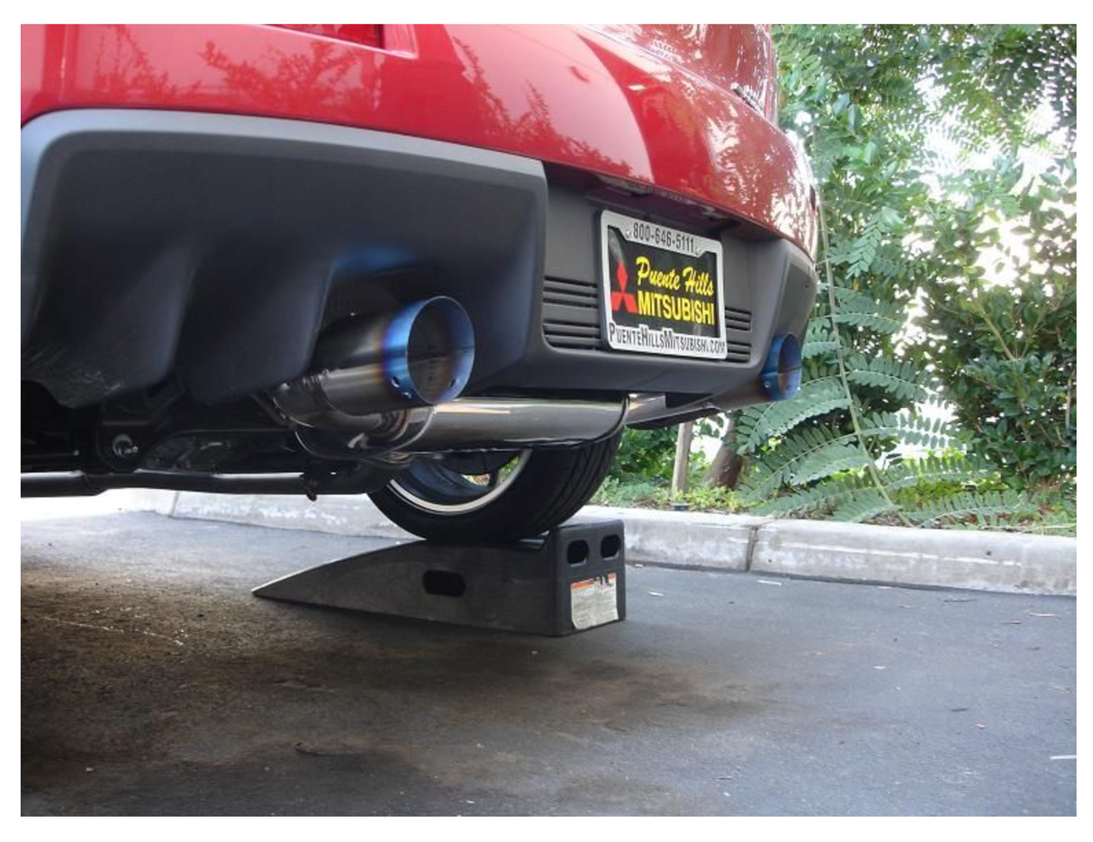 Megan Racing® (08-16) Mitsubishi Lancer EVO X 304SS 3" OE-RS Cat-Back Exhaust with Dual 4" OD Burnt Tips