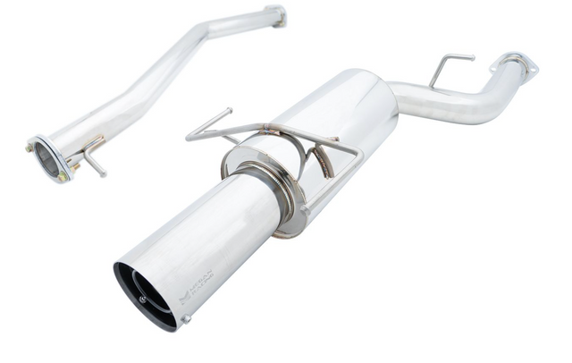 Megan Racing® (95-98) Nissan 240SX Turbo Type 304SS 2.5" Cat-Back Exhaust with 4" OD Tip