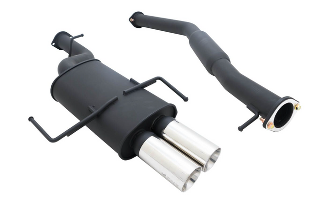 Megan Racing® (95-98) Nissan 240SX Black Series 304SS 2.5" Cat-Back Exhaust with 4" OD Tips