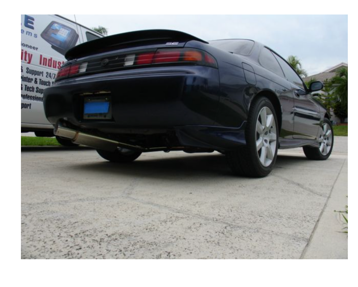 Megan Racing® (95-98) Nissan 240SX Turbo Type 304SS 2.5" Cat-Back Exhaust with 4.5" OD Tip