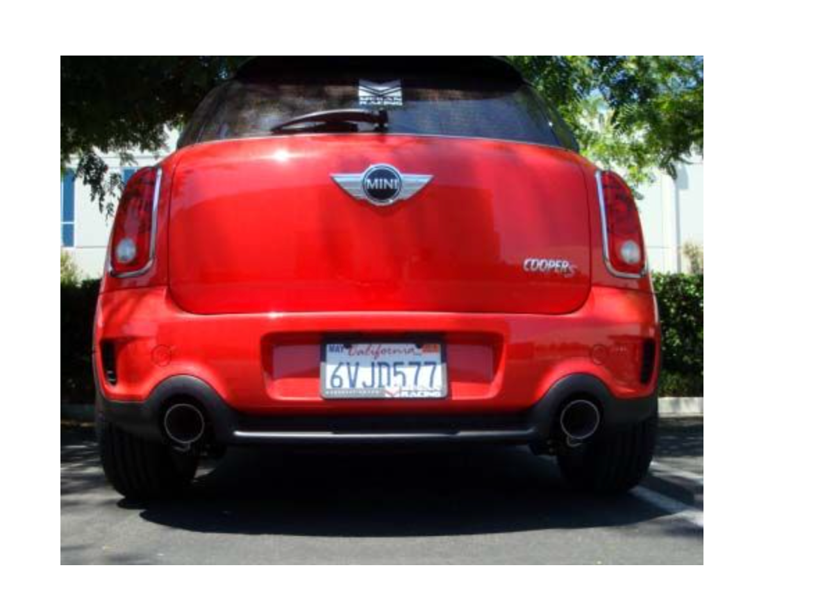 Megan Racing® (11-16) Mini Countryman R60 304SS 2.5" Axle-Back Exhaust with 4" Polished Tips