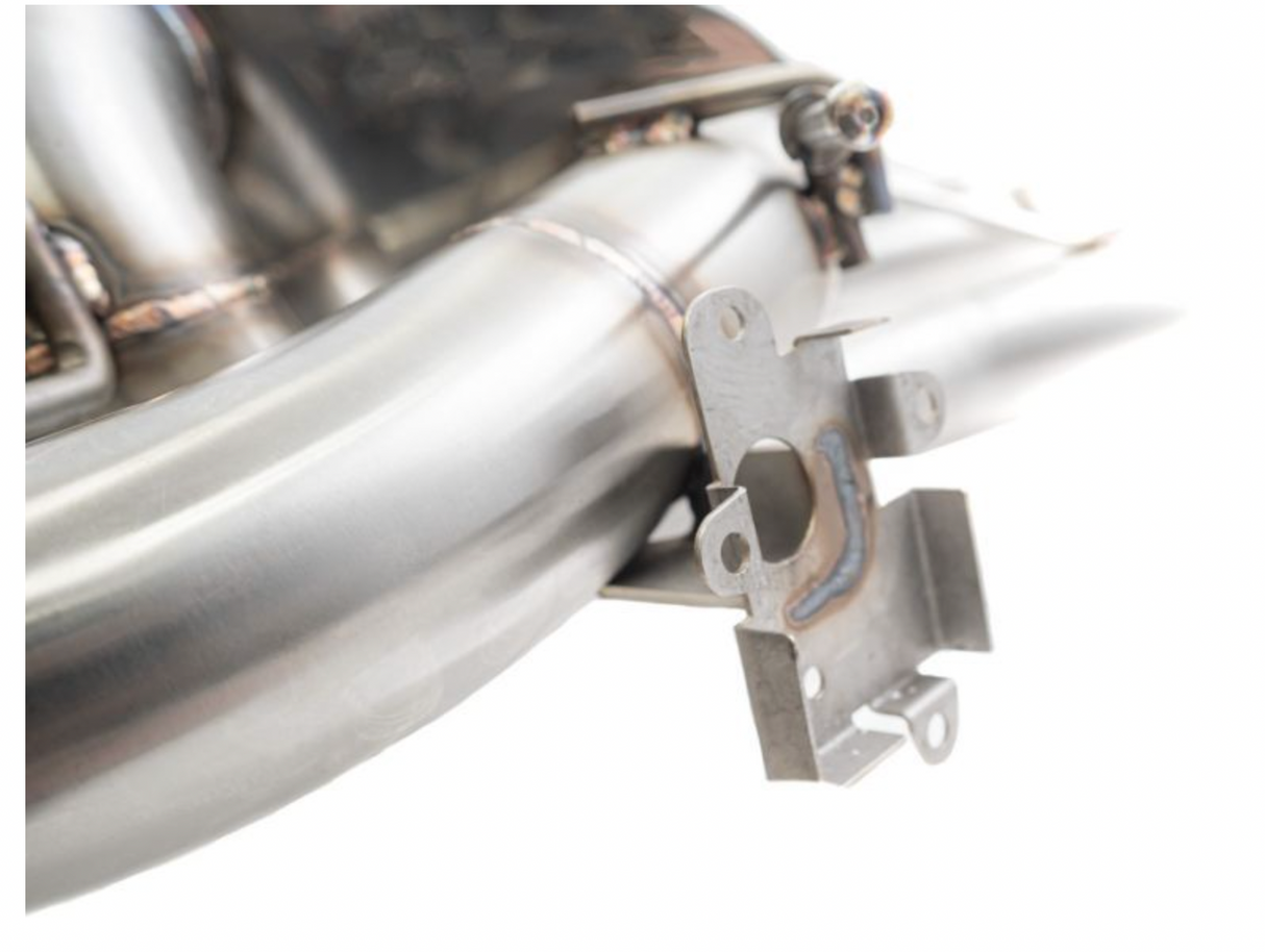Megan Racing® (19-25) Toyota GR Supra Axle-Back Exhaust with 4.5" OD Burnt Tips