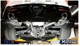 Megan Racing® (19-25) Toyota GR Supra Axle-Back Exhaust with 4.5" OD Burnt Tips