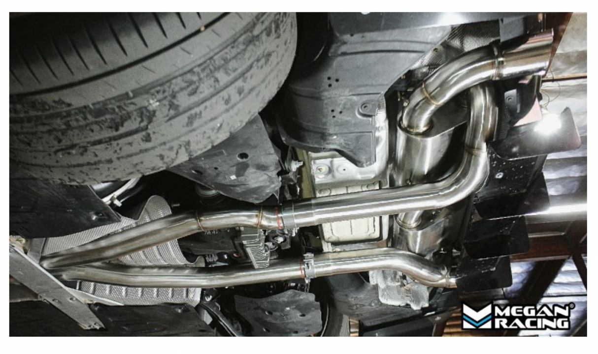Megan Racing® (19-25) Toyota GR Supra Axle-Back Exhaust with 4.5" OD Burnt Tips
