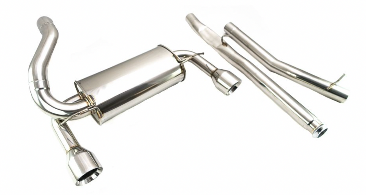 Megan Racing® (16-18) Ford Focus RS 304SS 3" Cat-Back Exhaust with 4" OD Tips