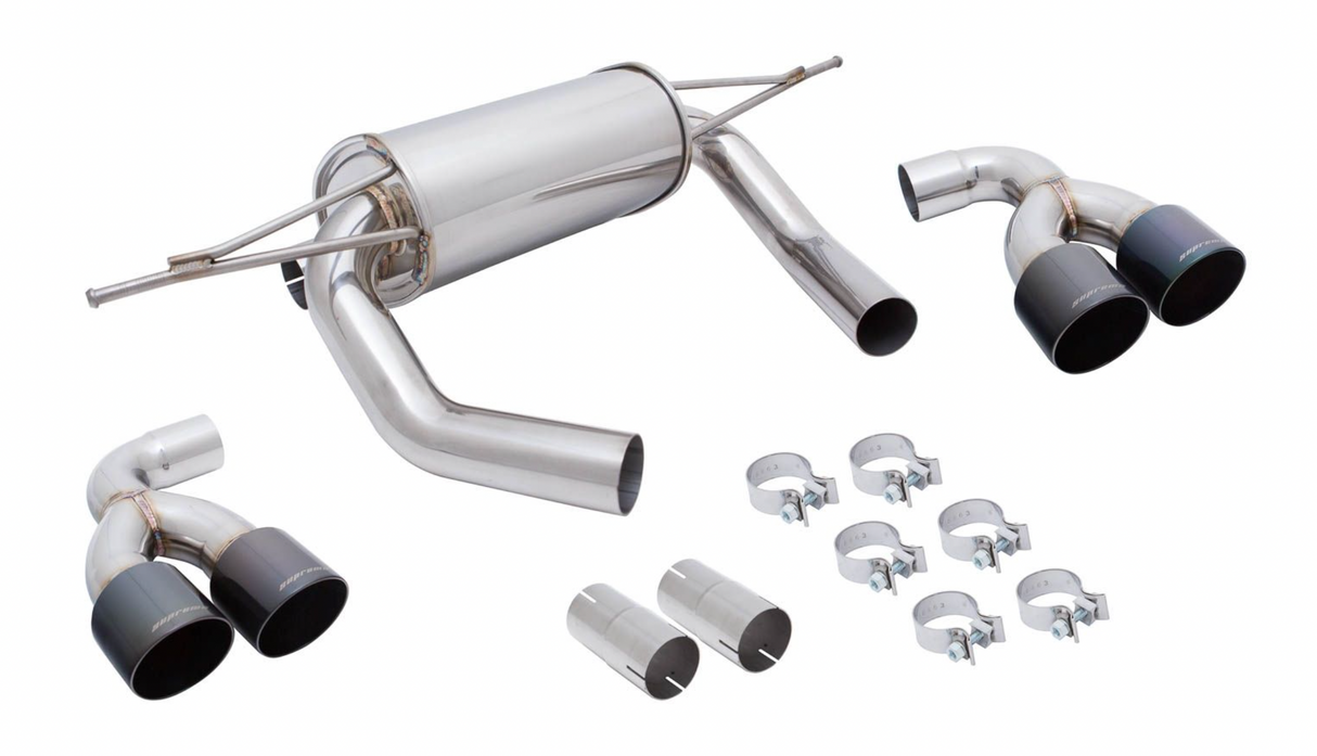 Megan Racing® (14-20) BMW M3/M4 F80/F82 304SS 3" Supremo Axle-Back Exhaust with 4" OD Tips