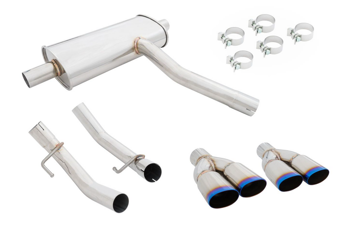 Megan Racing® (13-18) Mercedes CLA250 304SS 2.5" Axle-Back Exhaust with Quad 4.5" OD Burnt Tips