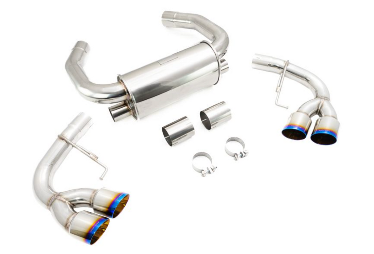 Megan Racing® BMW M5 F90 304SS 2.5" Supremo Axle-Back Exhaust with 4" OD Burnt Tips