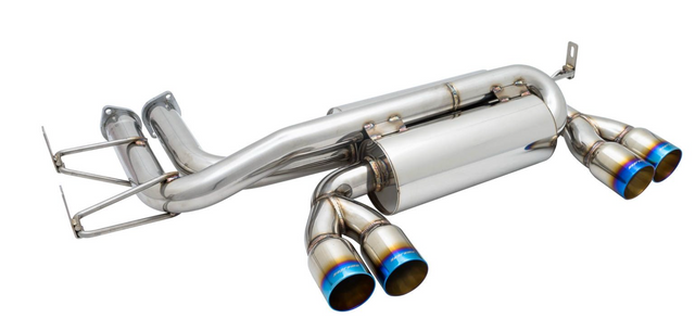 Megan Racing® (01-06) BMW M3 E46 304SS 2.5" Supremo Axle-Back Exhaust with Quad 4" OD Burnt Tips