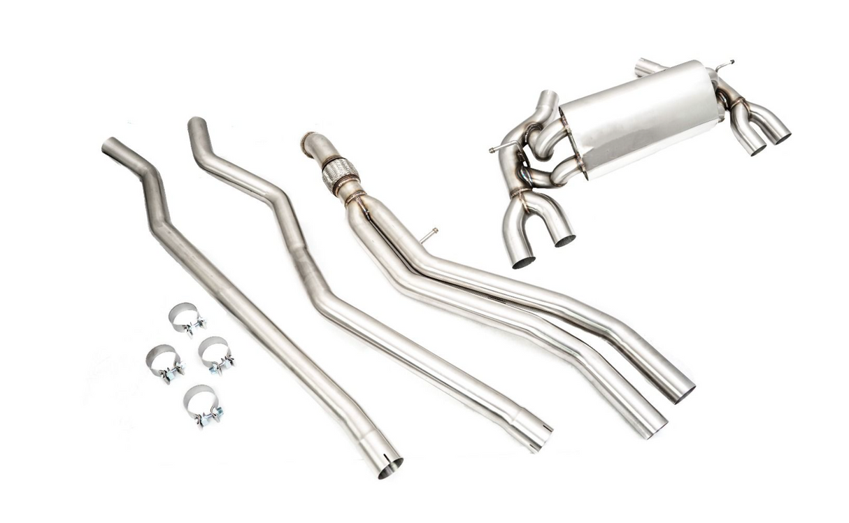 Megan Racing® (16-18) BMW M2 F87 N55B30 304SS 3" Cat-Back Exhaust System