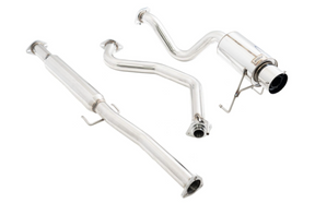 Megan Racing® (92-95) Honda Civic Hatchback Drift Spec Cat-Back Exhaust with 4.5" OD Polished Tip