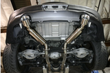 Megan Racing® Infiniti G37/Q60 Coupe VQ37 Dual Canister Axle-Back Exhaust with 4" OD Burnt Tips