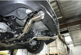Megan Racing® Infiniti G37/Q60 Coupe VQ37 Dual Canister Axle-Back Exhaust with 4" OD Burnt Tips