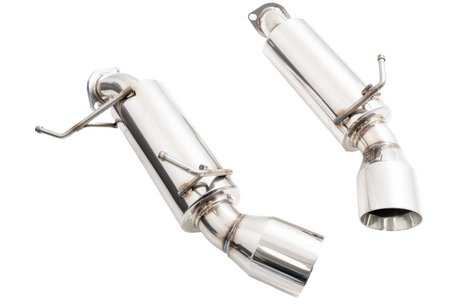 Megan Racing® (08-15) Infiniti G37/Q60 Coupe 304SS 2.5" Dual Canister Axle-Back Exhuast with 4" OD Polished Tips