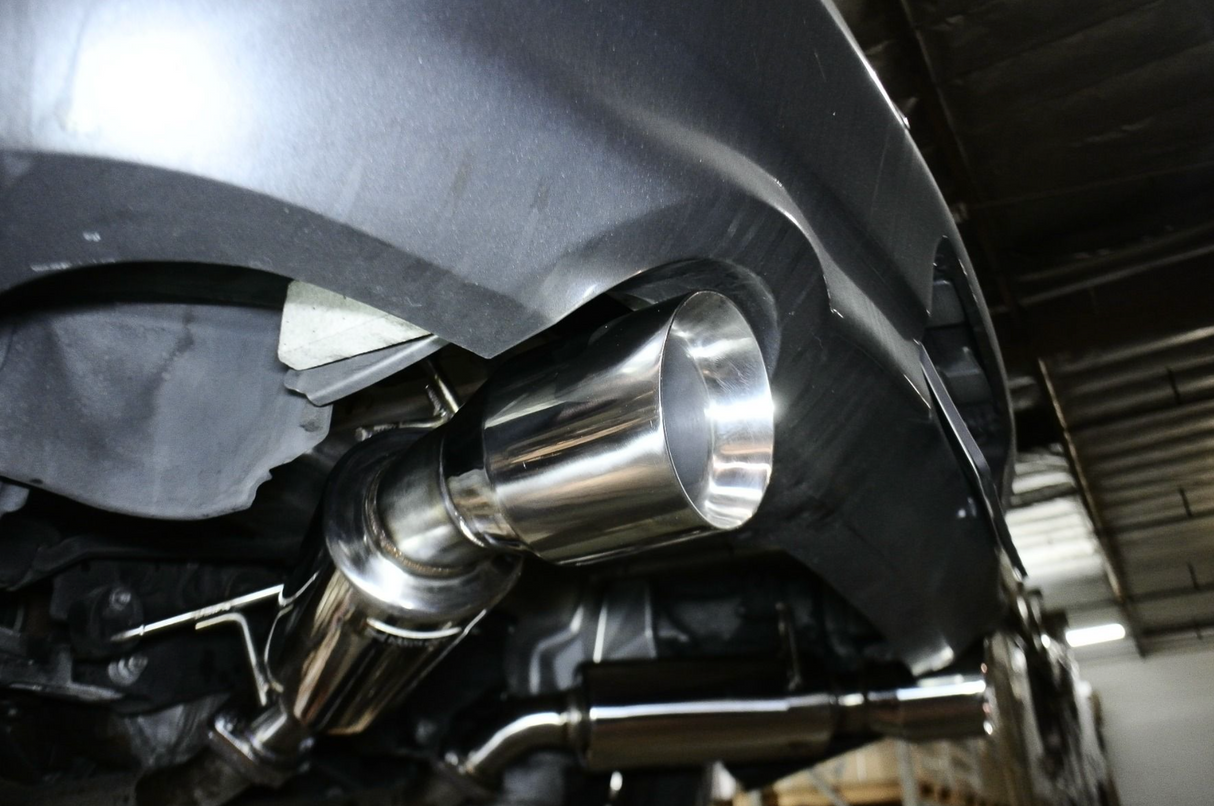 Megan Racing® (08-15) Infiniti G37/Q60 Coupe 304SS 2.5" Dual Canister Axle-Back Exhuast with 4" OD Polished Tips