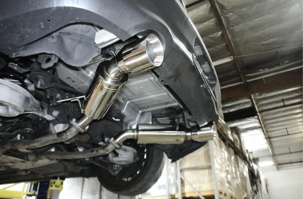 Megan Racing® (08-15) Infiniti G37/Q60 Coupe 304SS 2.5" Dual Canister Axle-Back Exhuast with 4" OD Polished Tips