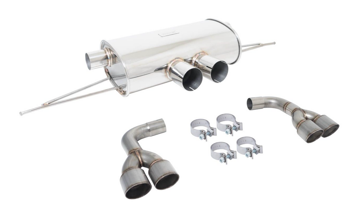 Megan Racing® BMW X5M/X6M F85/F16 Supremo 304SS 3" Cat-Back Exhaust with Quad 4" OD Tips
