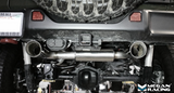 Megan Racing® (18+) Jeep Wrangler JLU 304SS 2.5" Axle-Back Exhaust with 4" OD Polished Tips
