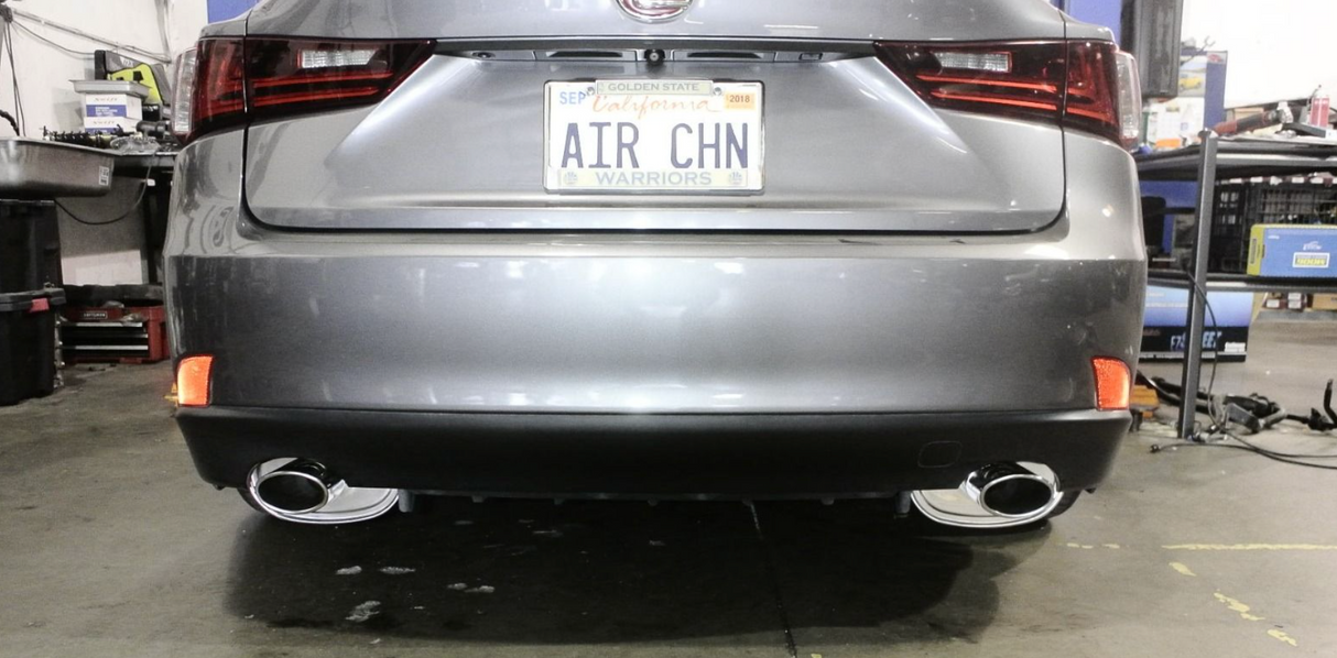 Megan Racing® (14+) Lexus IS250 304SS 2.5" Axle-Back Exhaust with 4" OD Polished Tips