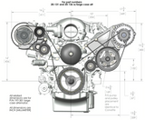Holley® #20-136BK GM LS/LT High-Mount Complete Drive Kit
