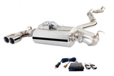 XForce (12-15) BMW 125i F20 Varex Valved Cat-Back Exhaust with 4" OD Tips