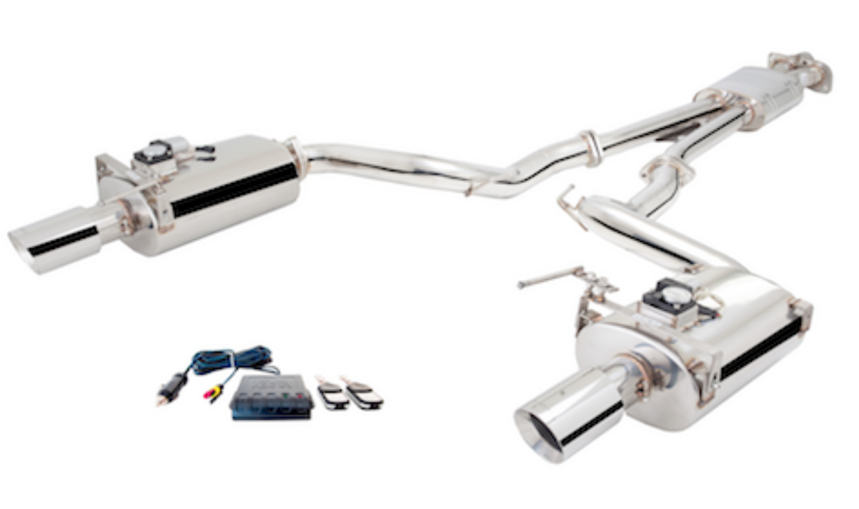 XForce (15-17) Mustang 2.3L EcoBoost 304SS 2.5" Varex Valved Cat-Back Exhaust with 4" OD Tips