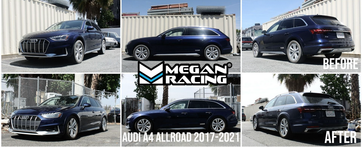 Megan Racing® (17-21) Audi A4/A5 Euro Series Coilover Kit ((Active Suspension, 53mm diameter front strut)