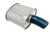 Megan Racing® Universal Exhaust M-FG Muffler Blue Tip