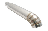 Megan Racing® Universal 3" to 4" VIP Exhaust Tips "Blast Pipes" Style - Single - Turn Down - Stainless Tip