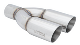 Megan Racing® Universal Twin Stainless Roll 3" Tips - Driver Side