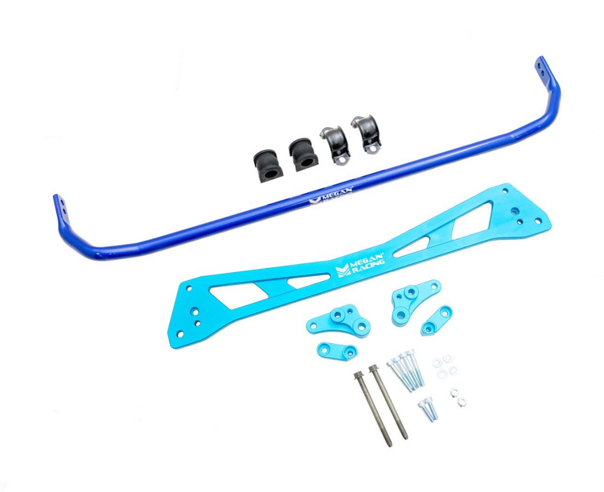 Megan Racing® (92-95) Honda Civic Rear Sway Bar (25mm) & Subframe Brace Kit
