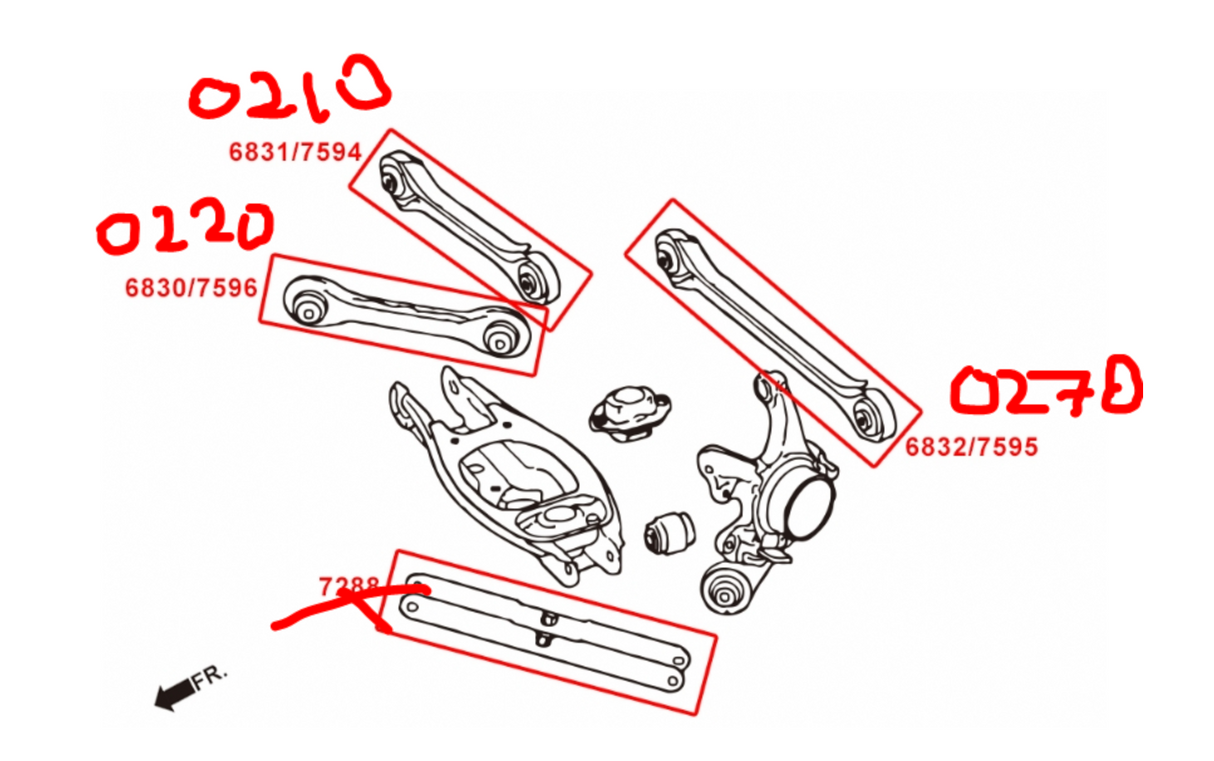 Megan Racing® BMW 1-Series E82/E88 & BMW 3-Series E90/E92 Rear Toe Control Arms