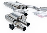 Milltek® Ford Mustang EcoBoost S650 304SS 3" Valved/Resonated Cat-Back Exhaust with Quad 4" OD Tips