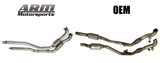 ARM Motorsports® (17-24) Audi S4/S5 B9 304SS 3" Catted Mid-Pipes
