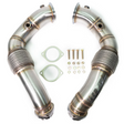 ARM Motorsports® (09-17) BMW 550i/650i/750i N63B44 Catless Downpipes (2-Bolt Flange)
