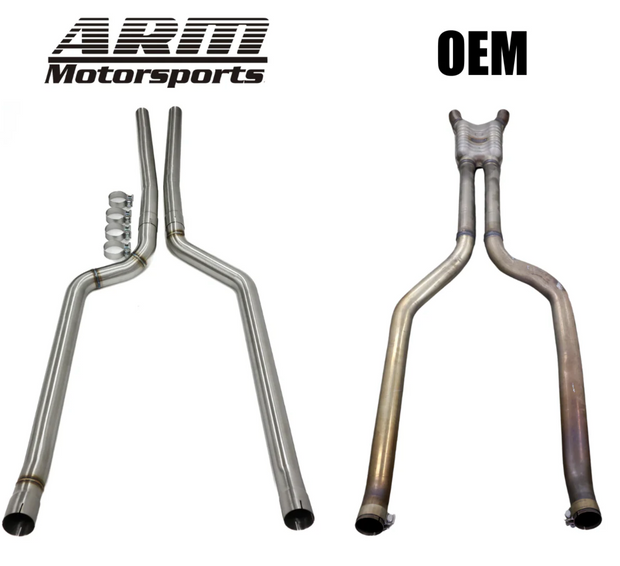 ARM Motorsports® BMW M850i xDrive G14/G15 N63B44 Catless Mid-Pipes
