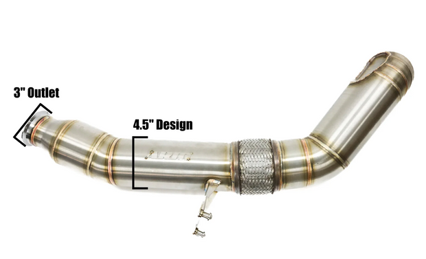 ARM Motorsports® (15-21) Audi A3 8V/Golf MK7 4.5" Catted Down Pipe Kit