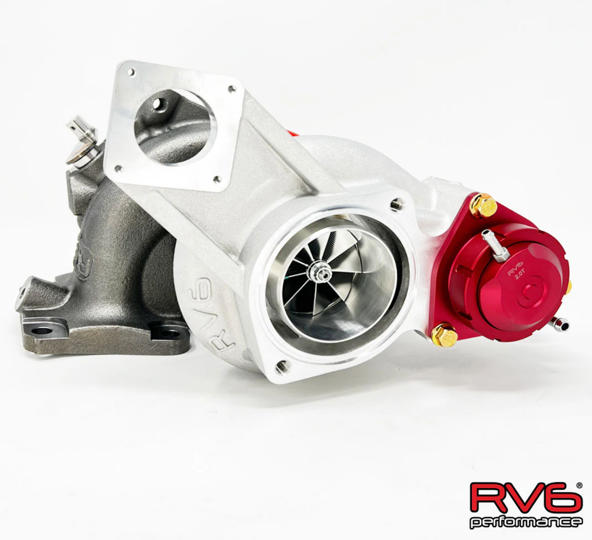 RV6 Performance® (23-26) Honda Civic Type-R FL5 R660AS Antisurge/T51R RED Ball Bearing Turbocharger with CF Inlet pipe