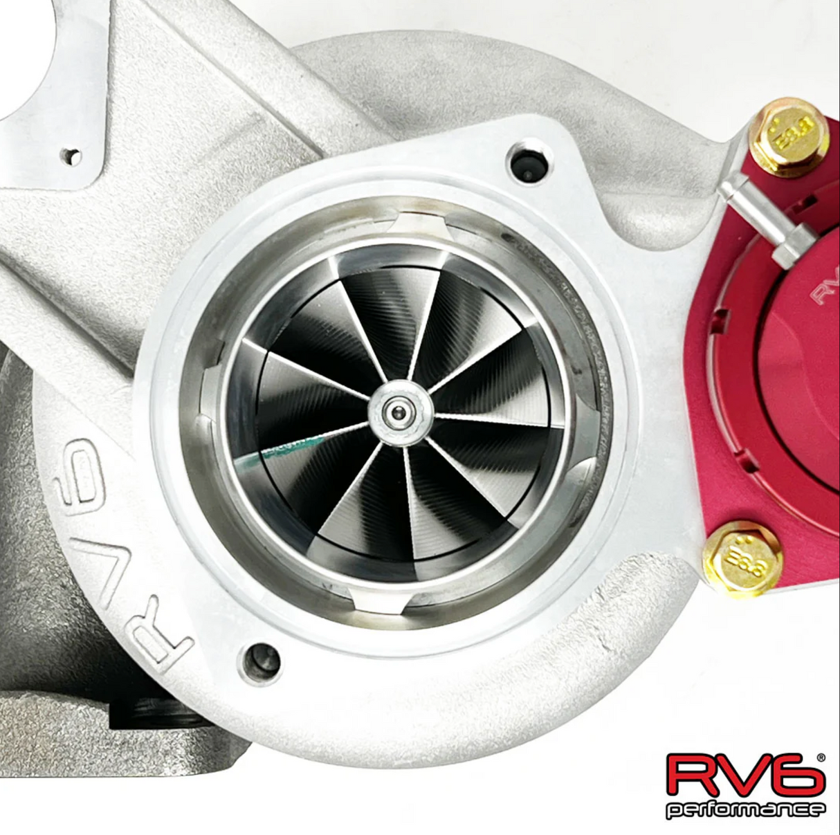 RV6 Performance® (23-26) Honda Civic Type-R FL5 R660AS Antisurge/T51R RED Ball Bearing Turbocharger with CF Inlet pipe