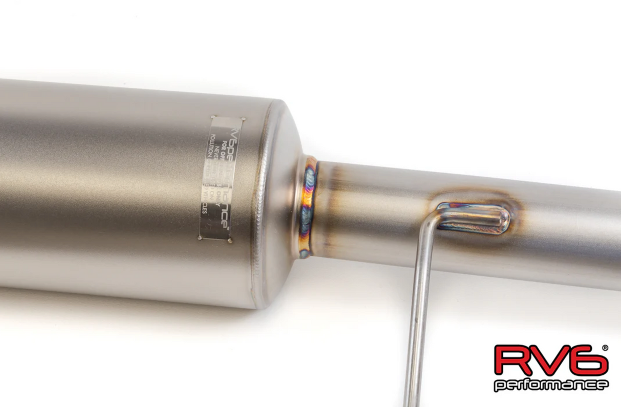 RV6 Performance® (13-17) Honda Accord Sedan Resonated Mid-Pipe Kit (Axle-Back Required)