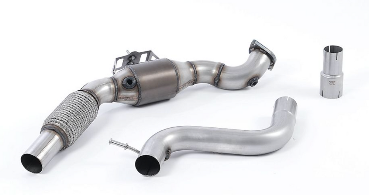 Milltek® (15-26) Mustang EcoBoost Large Bore Downpipe with Hi-Flow Sports Catalyst (For OE Cat-Back)