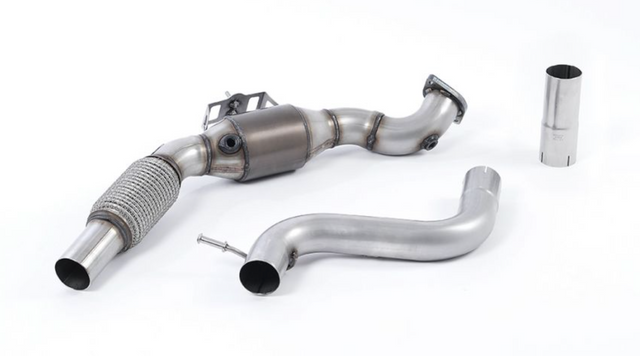 Milltek® (15-26) Mustang EcoBoost Large Bore Downpipe with Hi-Flow Sports Catalyst (For Milltek Cat-Back)