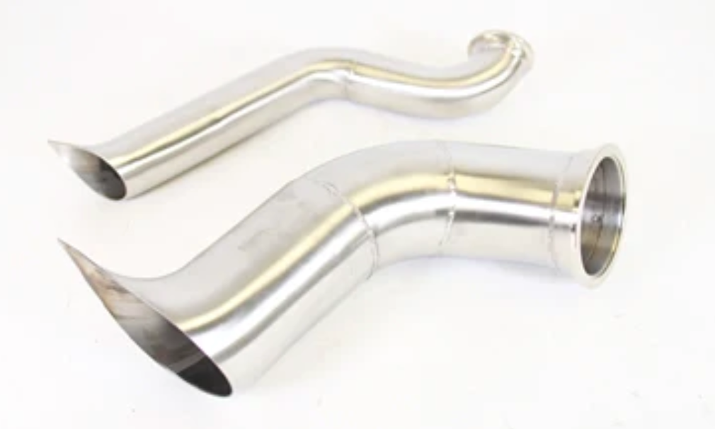 PLM® Honda K-Series Power Driven D-Series Hood Exit Up-pipe & Dump Tube for Top Mount Turbo Manifold
